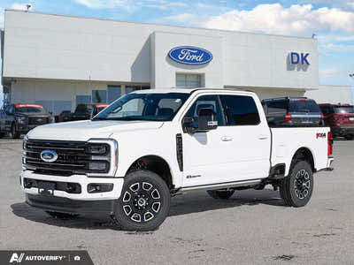 NEW 2026 Ford F-350 Super Duty Platinum - Star White Tri-coat Metallic Exterior - $121,561 - Stock #D60313 - VIN 1FT8W3BT6TED95352