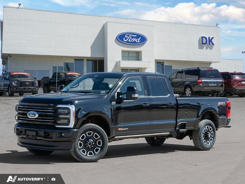 NEW 2026 Ford F-350 Super Duty Platinum - Agate Black Exterior / BLACK ONYX/BLUE LEATHER Interior - $126,361 - Stock #D60412 - VIN 1FT8W3BM0TEE29438 - Photo 1