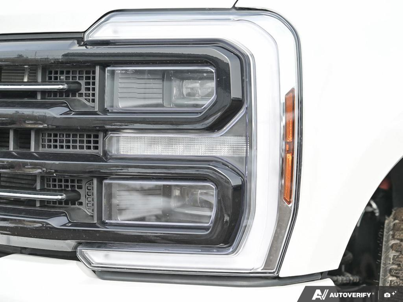 NEW 2026 Ford F-350 Super Duty Platinum - Star White Tri-coat Metallic Exterior / BLACK ONYX/BLUE LEATHER Interior - $120,978 - Stock #E60392 - VIN 1FT8W3BT6TED89079 - Photo 10