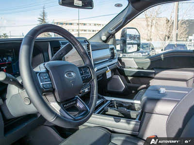 NEW 2026 Ford F-350 Super Duty
 Platinum Tremor Package - Star White Tri-coat Metallic Exterior / BLACK ONYX/BLUE LEATHER Interior - $129,953 - Stock #E60247 - VIN 1FT8W3BM5TED66353