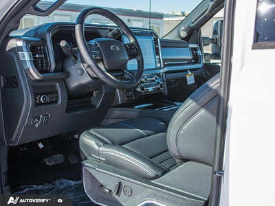 NEW 2026 Ford F-350 Super Duty Platinum - BLACK ONYX/BLUE LEATHER Interior - $121,561 - Stock #D60313 - VIN 1FT8W3BT6TED95352