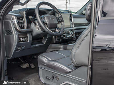 NEW 2026 Ford F-350 Super Duty Platinum - BLACK ONYX/BLUE LEATHER Interior - $120,761 - Stock #D60311 - VIN 1FT8W3BT6TED85081
