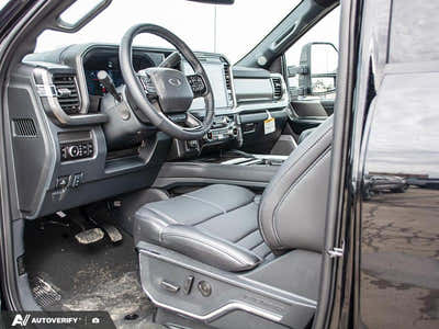 NEW 2026 Ford F-350 Super Duty Platinum - BLACK ONYX/BLUE LEATHER Interior - $125,916 - Stock #D60355 - VIN 1FT8W3BT0TEE03431