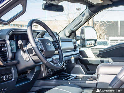NEW 2026 Ford F-350 Super Duty Platinum Tremor - BLACK ONYX/BLUE LEATHER Interior - $127,453 - Stock #E60534 - VIN 1FT8W3BMXTEE28331