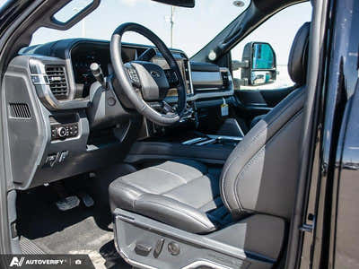 NEW 2026 Ford F-350 Super Duty Platinum - BLACK ONYX/BLUE LEATHER Interior - $125,361 - Stock #D60412 - VIN 1FT8W3BM0TEE29438