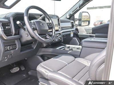 NEW 2026 Ford F-350 Super Duty Platinum Long Box - BLACK ONYX/BLUE LEATHER Interior - $126,648 - Stock #E60203 - VIN 1FT8W3BM0TED64185