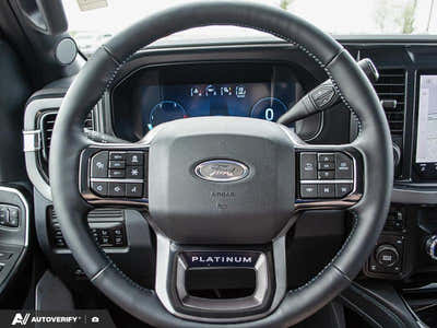 NEW 2026 Ford F-350 Super Duty Platinum - BLACK ONYX/BLUE LEATHER Interior - $124,761 - Stock #D60444 - VIN 1FT8W3BMXTEE27115