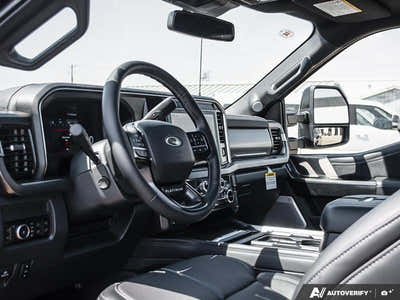 NEW 2026 Ford F-350 Super Duty Platinum Long Box - BLACK ONYX/BLUE LEATHER Interior - $126,898 - Stock #E60376 - VIN 1FT8W3BM2TED95941