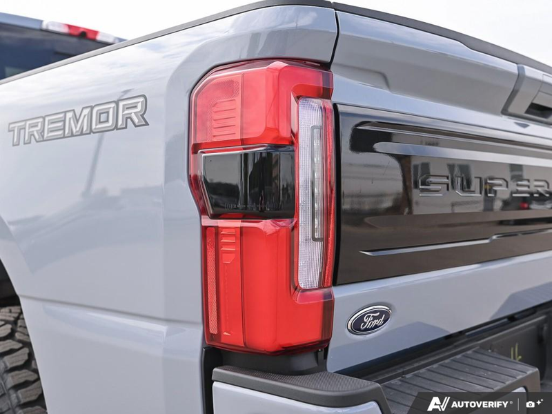 NEW 2026 Ford F-350 Super Duty Platinum Tremor - Glacier Gray Exterior / BLACK ONYX/BLUE LEATHER Interior - $129,903 - Stock #E60442 - VIN 1FT8W3BM1TED99091 - Photo 12