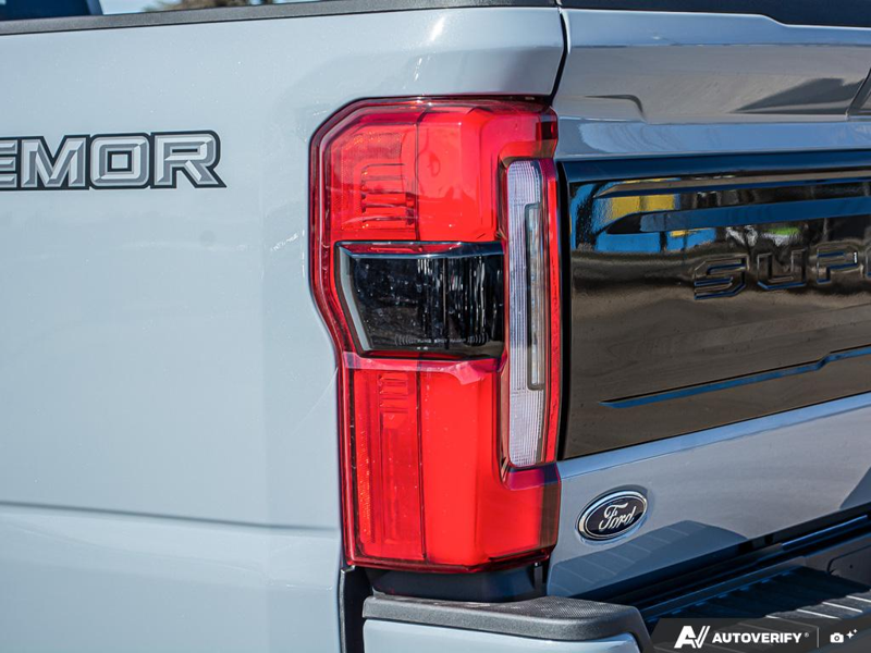 NEW 2026 Ford F-350 Super Duty Platinum Tremor - Glacier Gray Exterior / BLACK ONYX/BLUE LEATHER Interior - $126,525 - Stock #E60535 - VIN 1FT8W3BM7TEE28383 - Photo 12