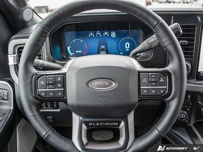 NEW 2026 Ford F-350 Super Duty Platinum Tremor - Agate Black Exterior / BLACK ONYX/BLUE LEATHER Interior - $128,953 - Stock #E60443 - VIN 1FT8W3BM7TED99614 - Photo 14