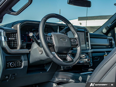 NEW 2026 Ford F-350 Super Duty Platinum Tremor - BLACK ONYX/BLUE LEATHER Interior - $125,693 - Stock #E60035 - VIN 1FT8W3BM4TEC29646