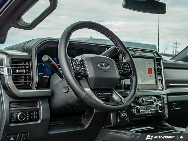 NEW 2026 Ford F-350 Super Duty Platinum Tremor - Argon Blue Metallic Exterior / BLACK ONYX/BLUE LEATHER Interior - $126,893 - Stock #E60017 - VIN 1FT8W3BM1TEC04574 - Photo 13
