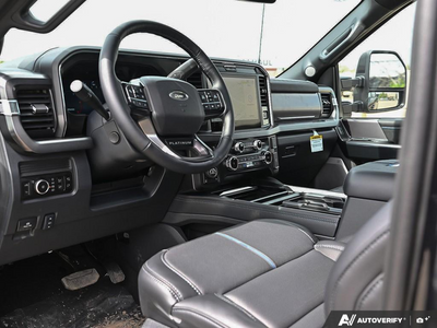 NEW 2026 Ford F-350 Super Duty Platinum Tremor - BLACK ONYX/BLUE LEATHER Interior - $127,453 - Stock #E60443 - VIN 1FT8W3BM7TED99614