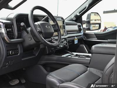 NEW 2026 Ford F-350 Super Duty Platinum - BLACK ONYX/BLUE LEATHER Interior - $128,253 - Stock #E60442 - VIN 1FT8W3BM1TED99091