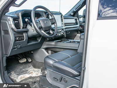 NEW 2026 Ford F-350 Super Duty Platinum - BLACK ONYX/BLUE LEATHER Interior - $121,561 - Stock #D60408 - VIN 1FT8W3BT9TEE27596