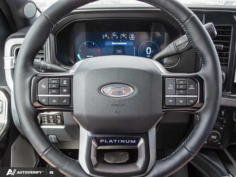 NEW 2026 Ford F-350 Super Duty Platinum - Agate Black Exterior / BLACK ONYX/BLUE LEATHER Interior - $114,915 - Stock #D60436 - VIN 1FT8W3BT6TEE26681 - Photo 13