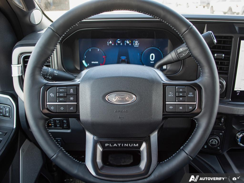 NEW 2026 Ford F-350 Super Duty Platinum Tremor - Agate Black Exterior / BLACK ONYX/BLUE LEATHER Interior - $128,853 - Stock #E60283 - VIN 1FT8W3BM8TED60496 - Photo 14