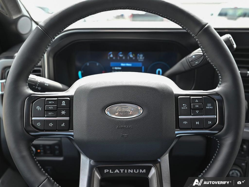 NEW 2026 Ford F-350 Super Duty Platinum Tremor - Glacier Gray Exterior / BLACK ONYX/BLUE LEATHER Interior - $129,903 - Stock #E60442 - VIN 1FT8W3BM1TED99091 - Photo 14