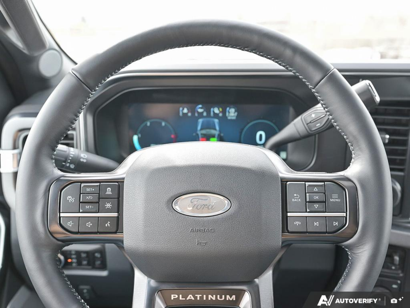 NEW 2026 Ford F-350 Super Duty Platinum - Star White Tri-coat Metallic Exterior / BLACK ONYX/BLUE LEATHER Interior - $116,043 - Stock #E60392 - VIN 1FT8W3BT6TED89079 - Photo 14