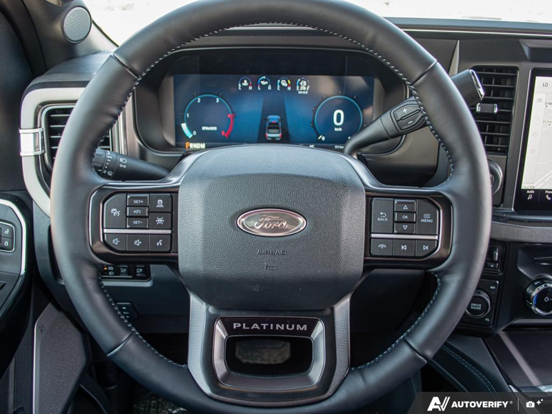 NEW 2026 Ford F-350 Super Duty Platinum - Agate Black Exterior / BLACK ONYX/BLUE LEATHER Interior - $122,298 - Stock #E60572 - VIN 1FT8W3BM9TEE28806 - Photo 14