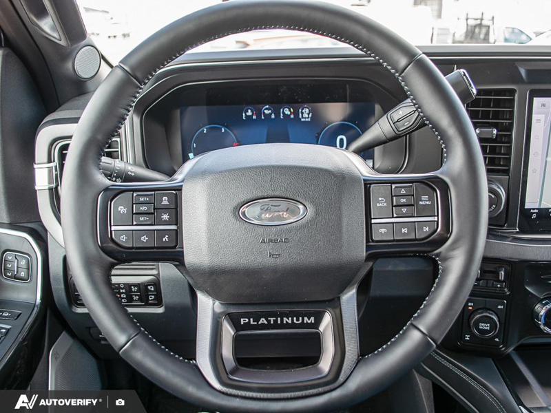 NEW 2026 Ford F-350 Super Duty Platinum - Carbonized Grey Metallic Exterior / BLACK ONYX/BLUE LEATHER Interior - $115,436 - Stock #D60348 - VIN 1FT8W3BT2TEE05424 - Photo 14