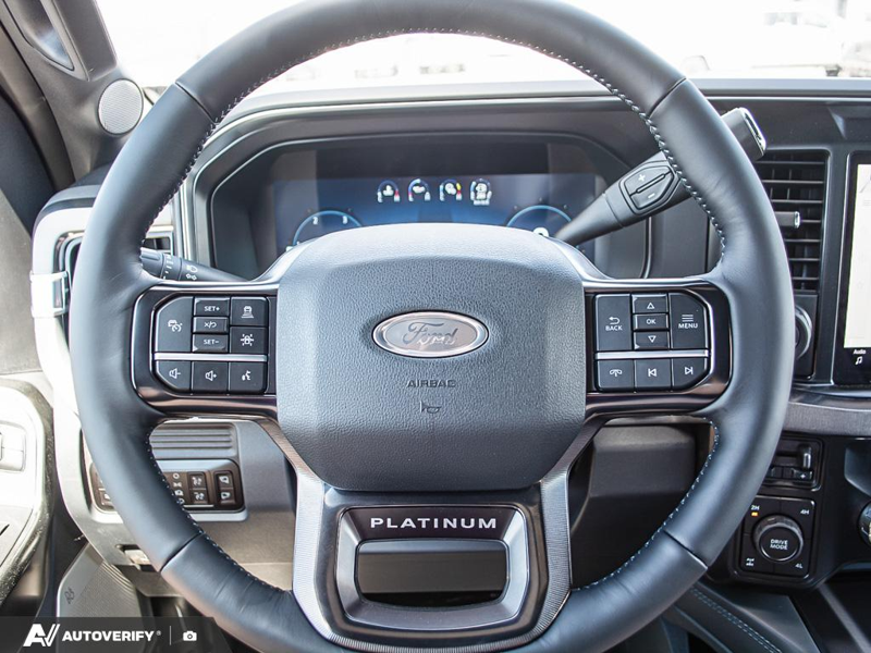 NEW 2026 Ford F-350 Super Duty Platinum - Argon Blue Metallic Exterior / BLACK ONYX/BLUE LEATHER Interior - $115,248 - Stock #D60599 - VIN 1FT8W3BT6TEE88940 - Photo 14