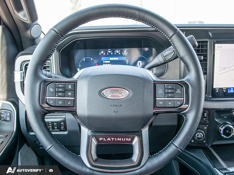 NEW 2026 Ford F-350 Super Duty Platinum - Avalanche Exterior / BLACK ONYX/PLATINUM BLUE, UNIQUE PLATINUM LEATHER 40/CONSOLE/40 Interior - $122,867 - Stock #D60791 - VIN 1FT8W3BMXTED92978 - Photo 14