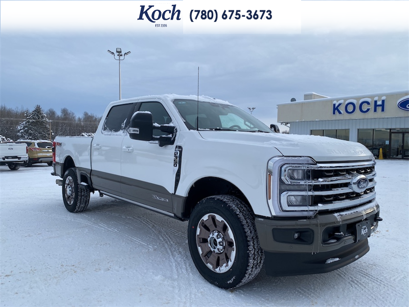 NEW 2026 Ford F-350 Super Duty King Ranch - Star White/marsh Grey Accent Exterior / JAVA LEATHER Interior - $119,768 - Stock #A26018 - VIN 1FT8W3BT8TED18353 - Photo 1