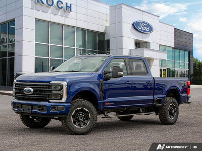 NEW 2026 Ford F-350 Super Duty
 Platinum Tremor Package - Argon Blue Metallic Exterior / BLACK ONYX/BLUE LEATHER Interior - $126,943 - Stock #E60017 - VIN 1FT8W3BM1TEC04574