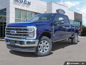 NEW 2026 Ford F-350 Super Duty King Ranch - Argon Blue Metallic Exterior - $118,946 - Stock #E60319 - VIN 1FT8W3BM1TED66348
