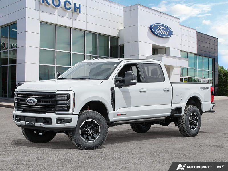 NEW 2026 Ford F-350 Super Duty Platinum Tremor - Avalanche Exterior / BLACK ONYX/BLUE LEATHER Interior - $126,953 - Stock #E60547 - VIN 1FT8W3BMXTEE28748 - Photo 1