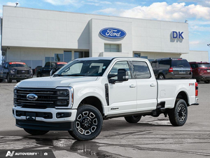 NEW 2026 Ford F-350 Super Duty Platinum - Star White Tri-coat Metallic Exterior - $122,561 - Stock #D60408 - VIN 1FT8W3BT9TEE27596