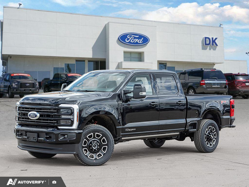 NEW 2026 Ford F-350 Super Duty Platinum - Agate Black Exterior / BLACK ONYX/BLUE LEATHER Interior - $114,915 - Stock #D60436 - VIN 1FT8W3BT6TEE26681 - Photo 1