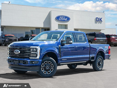 NEW 2026 Ford F-350 Super Duty Platinum - Argon Blue Metallic Exterior - $115,248 - Stock #D60599 - VIN 1FT8W3BT6TEE88940