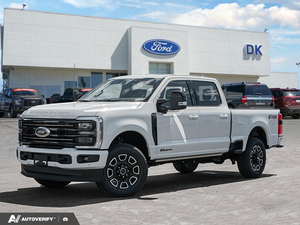 NEW 2026 Ford F-350 Super Duty Platinum - Star White Tri-Coat Exterior - $115,952 - Stock #D60597 - VIN 1FT8W3BT7TEE90714