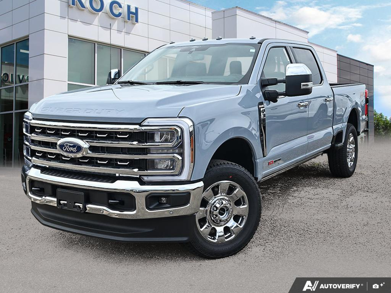 NEW 2026 Ford F-350 Super Duty King Ranch - Glacier Gray Exterior / JAVA LEATHER Interior - $122,531 - Stock #E60948 - VIN 1FT8W3BM6TEE96111 - Photo 1