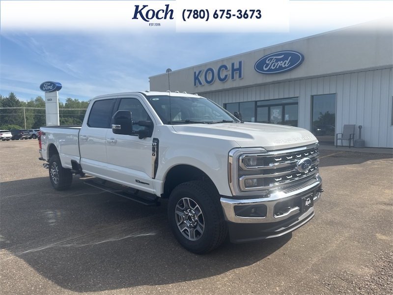 NEW 2026 Ford F-350 Super Duty Lariat - Star White Tri-Coat Exterior / BAJA, FRONT ACTIVEX TRIMMED 40/CONSOLE/40 SEATS Interior - $116,478 - Stock #A26239 - VIN 1FT8W3BT8TEF40116 - Photo 1