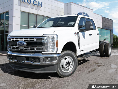 NEW 2026 Ford F-350 Super Duty XLT Cab N Chassis - Oxford White Exterior - $97,914 - Stock #E60337 - VIN 1FD8W3HT1TED93575