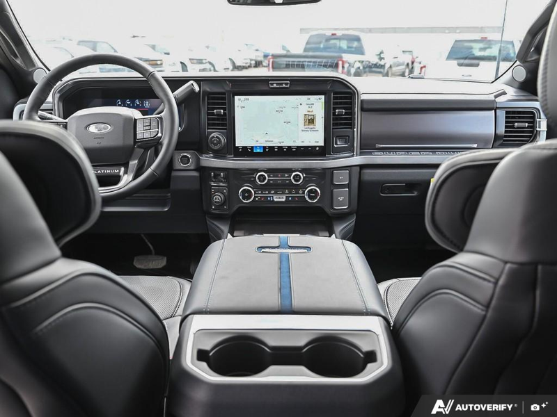 NEW 2026 Ford F-350 Super Duty Platinum Tremor - Glacier Gray Exterior / BLACK ONYX/BLUE LEATHER Interior - $129,903 - Stock #E60442 - VIN 1FT8W3BM1TED99091 - Photo 24