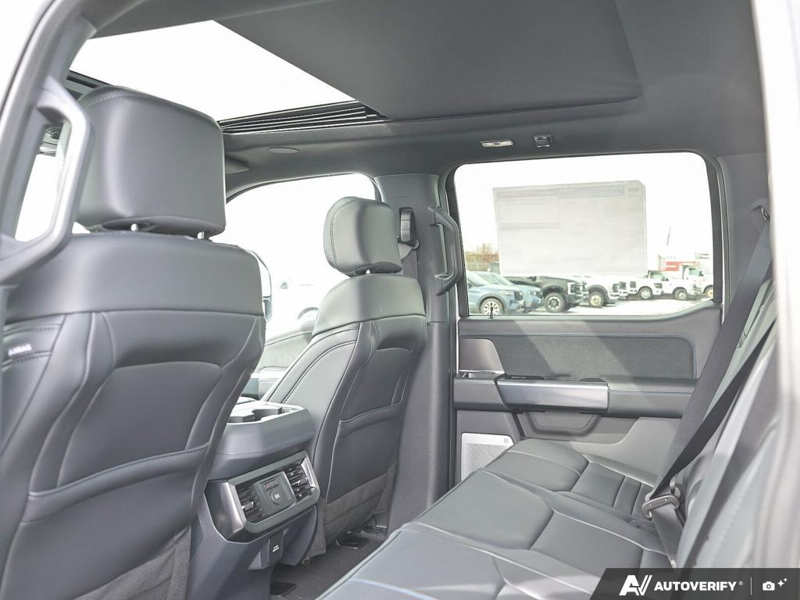 NEW 2026 Ford F-350 Super Duty Platinum - Star White Tri-coat Metallic Exterior / BLACK ONYX/BLUE LEATHER Interior - $116,043 - Stock #E60392 - VIN 1FT8W3BT6TED89079 - Photo 24