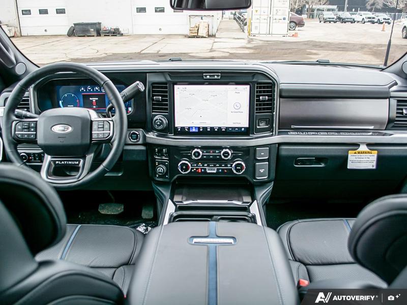 NEW 2026 Ford F-350 Super Duty Platinum Tremor - Agate Black Exterior / BLACK ONYX/BLUE LEATHER Interior - $128,953 - Stock #E60443 - VIN 1FT8W3BM7TED99614 - Photo 26