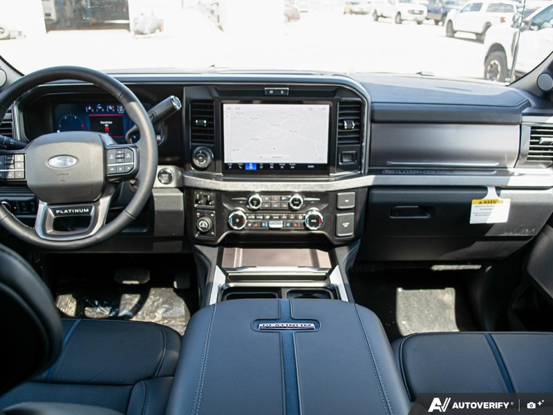 NEW 2026 Ford F-350 Super Duty Platinum Tremor - Agate Black Exterior / BLACK ONYX/BLUE LEATHER Interior - $128,853 - Stock #E60283 - VIN 1FT8W3BM8TED60496 - Photo 26