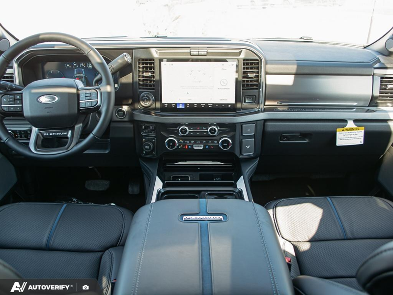 NEW 2026 Ford F-350 Super Duty Platinum - Star White Tri-coat Metallic Exterior / BLACK ONYX/BLUE LEATHER Interior - $116,061 - Stock #D60313 - VIN 1FT8W3BT6TED95352 - Photo 26