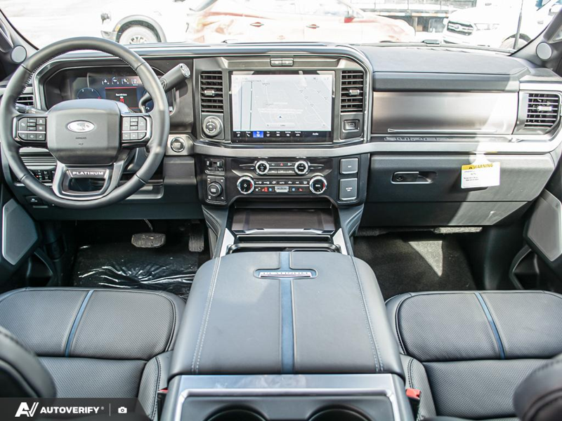NEW 2026 Ford F-350 Super Duty Platinum - Carbonized Grey Metallic Exterior / BLACK ONYX/BLUE LEATHER Interior - $115,861 - Stock #D60348 - VIN 1FT8W3BT2TEE05424 - Photo 26
