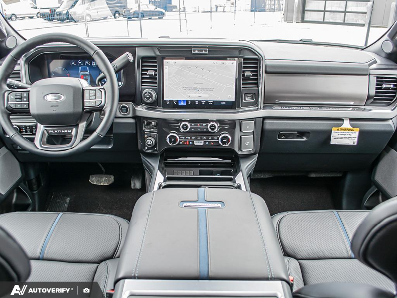 NEW 2026 Ford F-350 Super Duty Platinum - Star White Tri-Coat Exterior / BLACK ONYX/PLATINUM BLUE, UNIQUE PLATINUM LEATHER 40/CONSOLE/40 Interior - $123,675 - Stock #D60358 - VIN 1FT8W3BM1TEE07738 - Photo 26