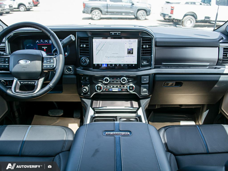 NEW 2026 Ford F-350 Super Duty Platinum - Star White Tri-coat Metallic Exterior / BLACK ONYX/BLUE LEATHER Interior - $120,391 - Stock #D60632 - VIN 1FT8W3BM1TED96420 - Photo 26
