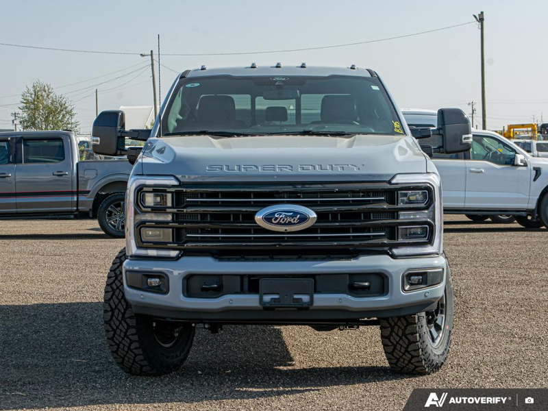 NEW 2026 Ford F-350 Super Duty Platinum Tremor - Glacier Gray Exterior / BLACK ONYX/BLUE LEATHER Interior - $122,693 - Stock #E60035 - VIN 1FT8W3BM4TEC29646 - Photo 2