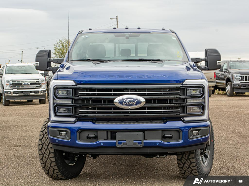 NEW 2026 Ford F-350 Super Duty Platinum Tremor - Argon Blue Metallic Exterior / BLACK ONYX/BLUE LEATHER Interior - $126,893 - Stock #E60017 - VIN 1FT8W3BM1TEC04574 - Photo 2