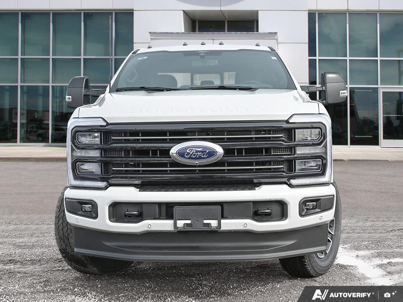 NEW 2026 Ford F-350 Super Duty Platinum - Star White Tri-coat Metallic Exterior / BLACK ONYX/BLUE LEATHER Interior - $120,978 - Stock #E60392 - VIN 1FT8W3BT6TED89079 - Photo 2